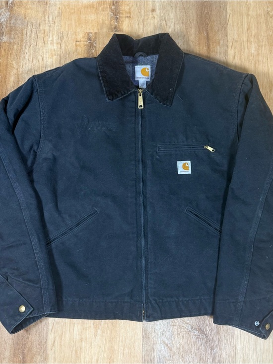Carhartt Other - Carhartt Black Work Jacket with Corduroy Collar